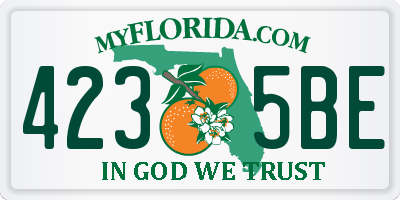 FL license plate 4235BE