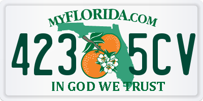 FL license plate 4235CV