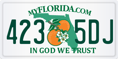 FL license plate 4235DJ