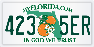 FL license plate 4235ER