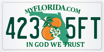 FL license plate 4235FT