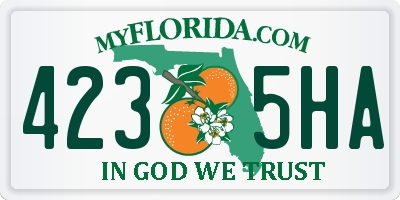 FL license plate 4235HA