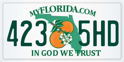 FL license plate 4235HD