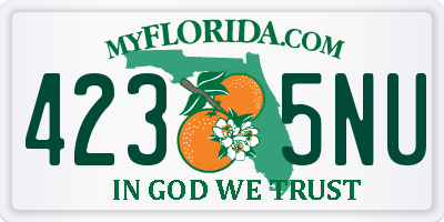 FL license plate 4235NU