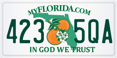 FL license plate 4235QA