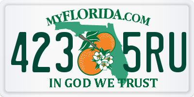 FL license plate 4235RU