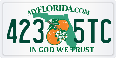 FL license plate 4235TC