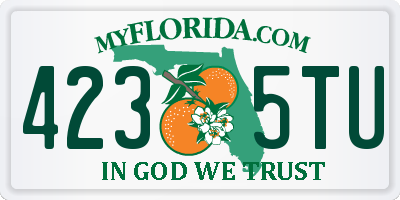 FL license plate 4235TU