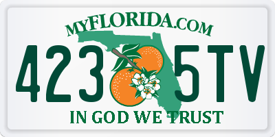 FL license plate 4235TV