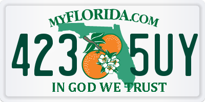 FL license plate 4235UY