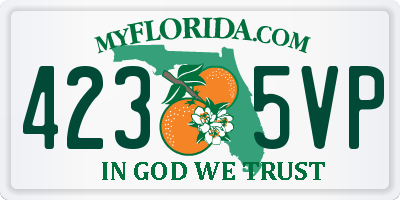FL license plate 4235VP