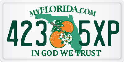 FL license plate 4235XP