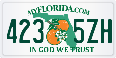 FL license plate 4235ZH