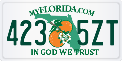 FL license plate 4235ZT