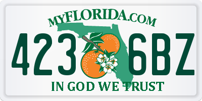 FL license plate 4236BZ