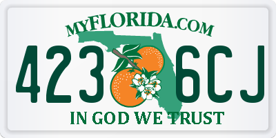 FL license plate 4236CJ