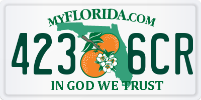 FL license plate 4236CR