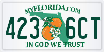 FL license plate 4236CT