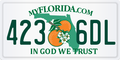 FL license plate 4236DL