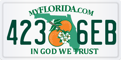 FL license plate 4236EB