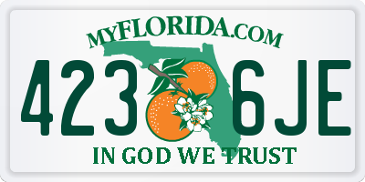 FL license plate 4236JE