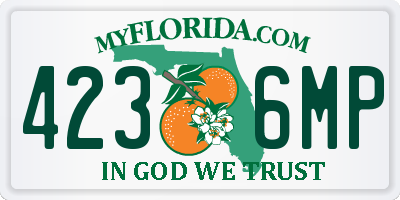 FL license plate 4236MP
