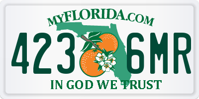 FL license plate 4236MR
