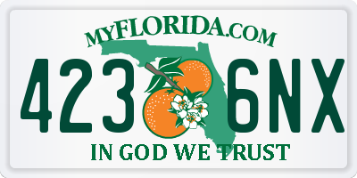 FL license plate 4236NX