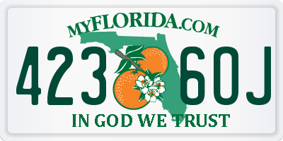 FL license plate 4236OJ