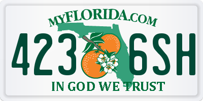 FL license plate 4236SH