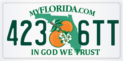 FL license plate 4236TT