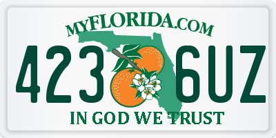 FL license plate 4236UZ