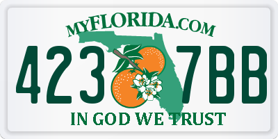 FL license plate 4237BB