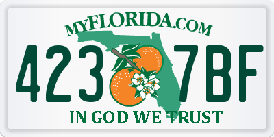 FL license plate 4237BF