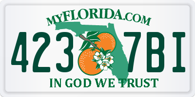 FL license plate 4237BI