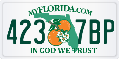 FL license plate 4237BP
