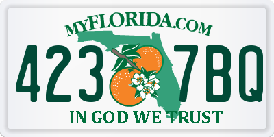 FL license plate 4237BQ
