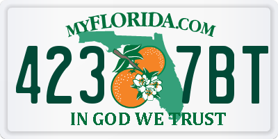 FL license plate 4237BT
