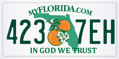 FL license plate 4237EH