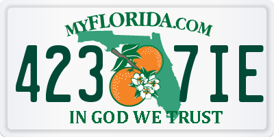 FL license plate 4237IE