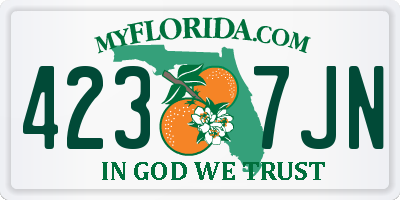 FL license plate 4237JN