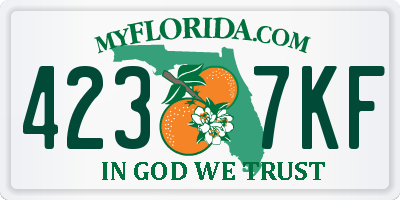 FL license plate 4237KF