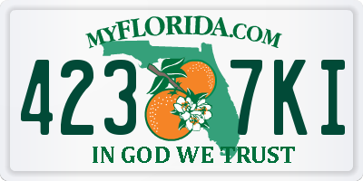 FL license plate 4237KI