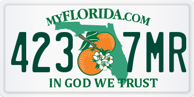 FL license plate 4237MR