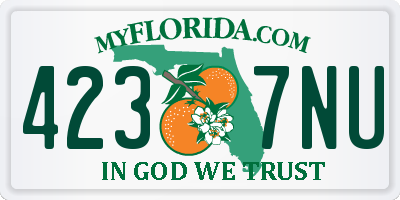 FL license plate 4237NU