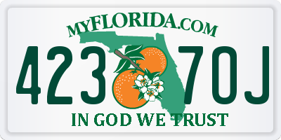 FL license plate 4237OJ