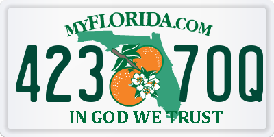 FL license plate 4237OQ