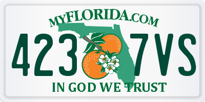 FL license plate 4237VS