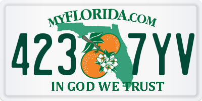 FL license plate 4237YV
