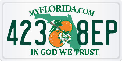 FL license plate 4238EP